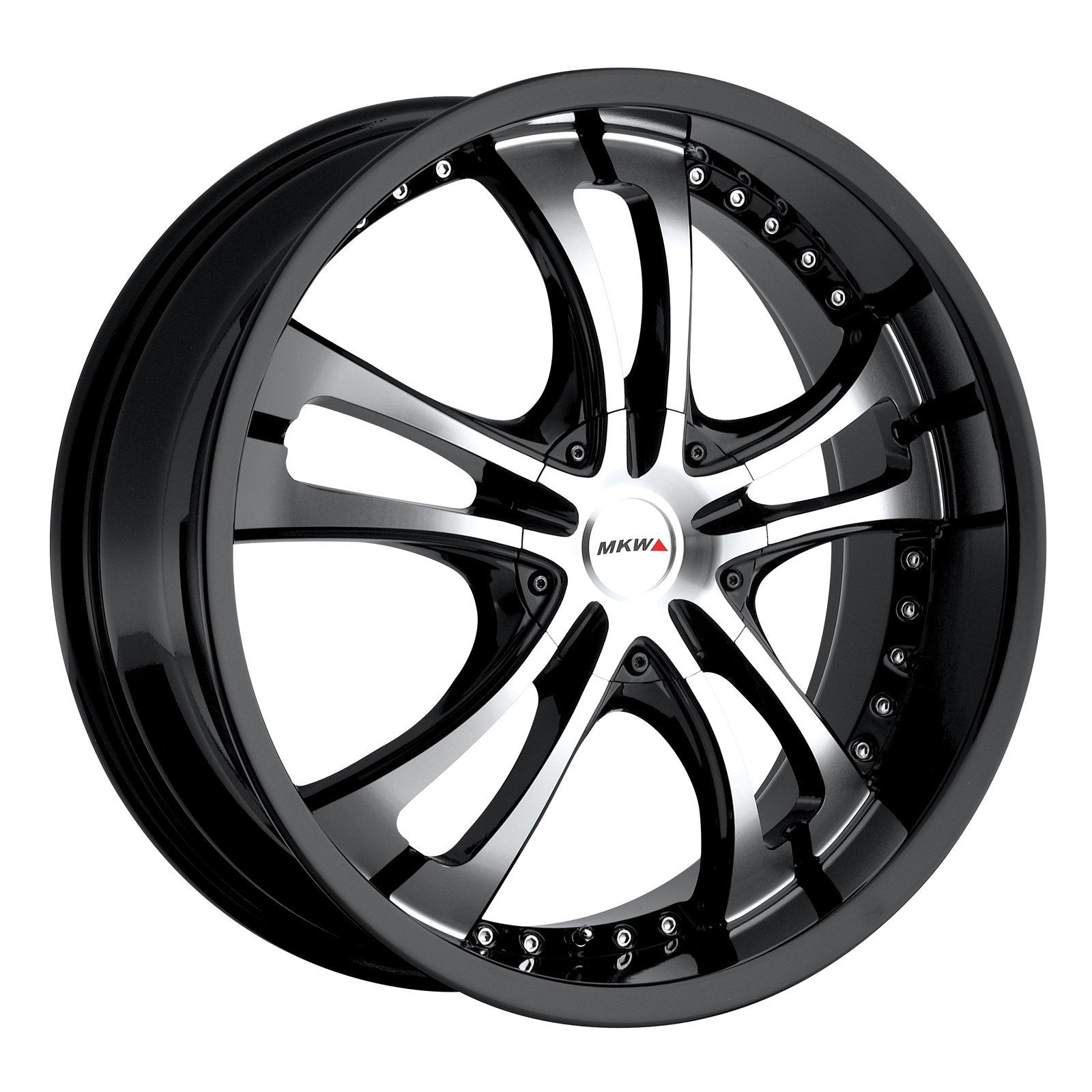 MKW M101 17x7.5 5x112 & 5x115 40mm Gloss Black Machined