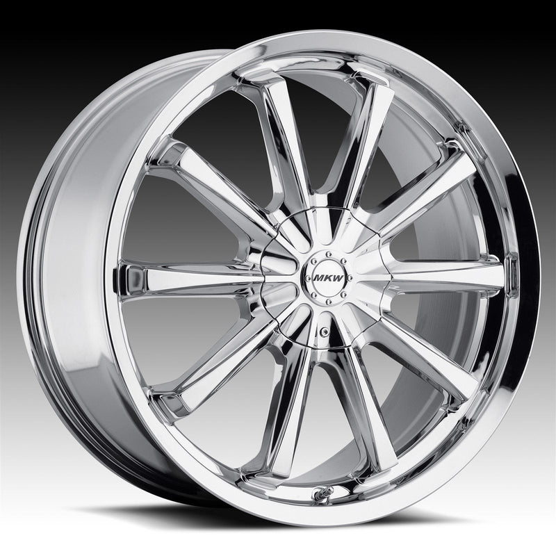 MKW M110 17x7.5 5x100 & 5x114.3 40mm Chrome