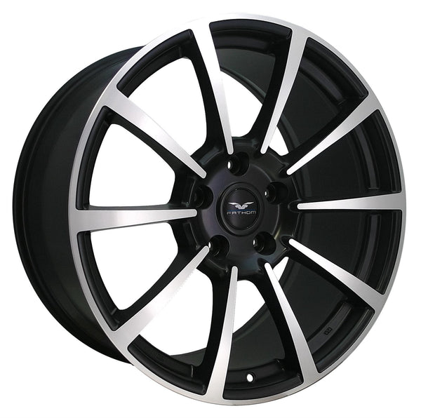 Fathom CR 19x8.5 5x120 40mm Satin Black Machined