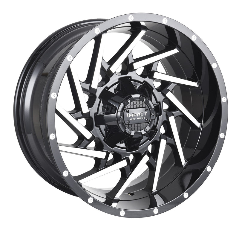 Impact 816 20x10 6x139.7 & 6x135 -12 Black Machined Face