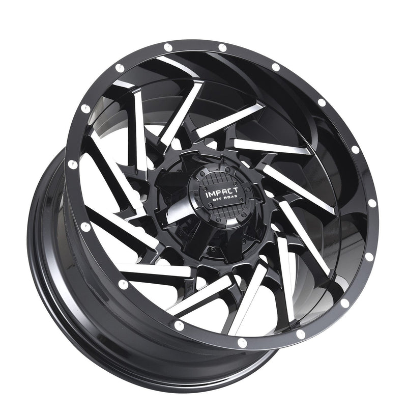 Impact 816 20x10 6x139.7 & 6x135 -12 Black Machined Face