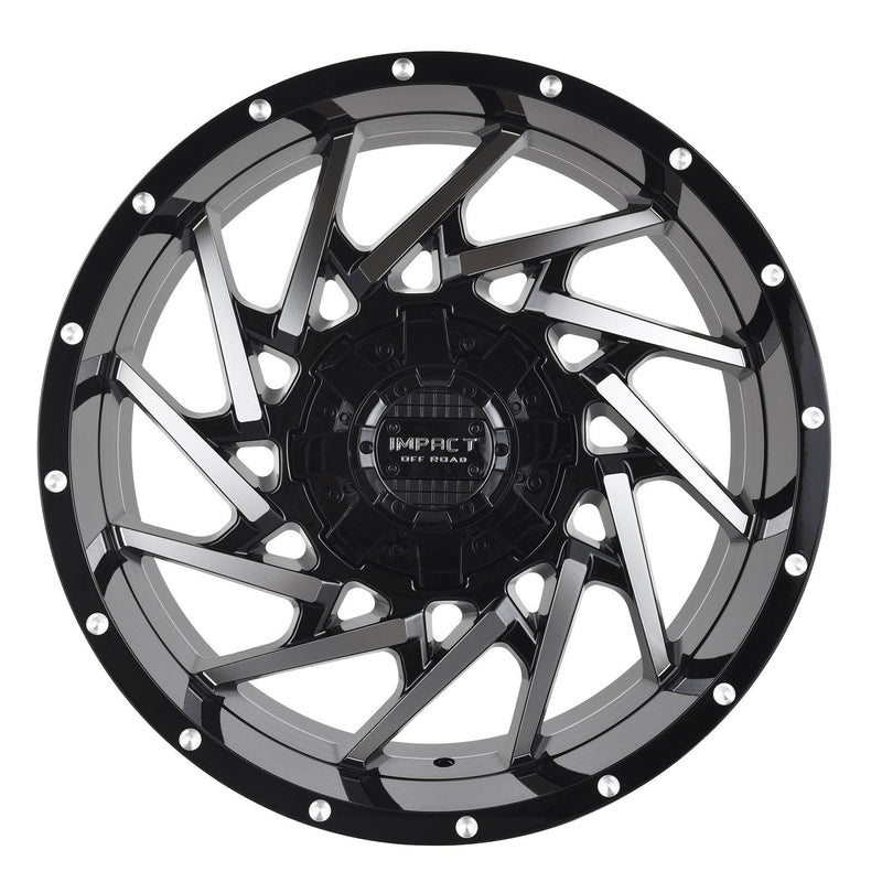 Impact 816 20x10 6x139.7 & 6x135 -12 Black Machined Face