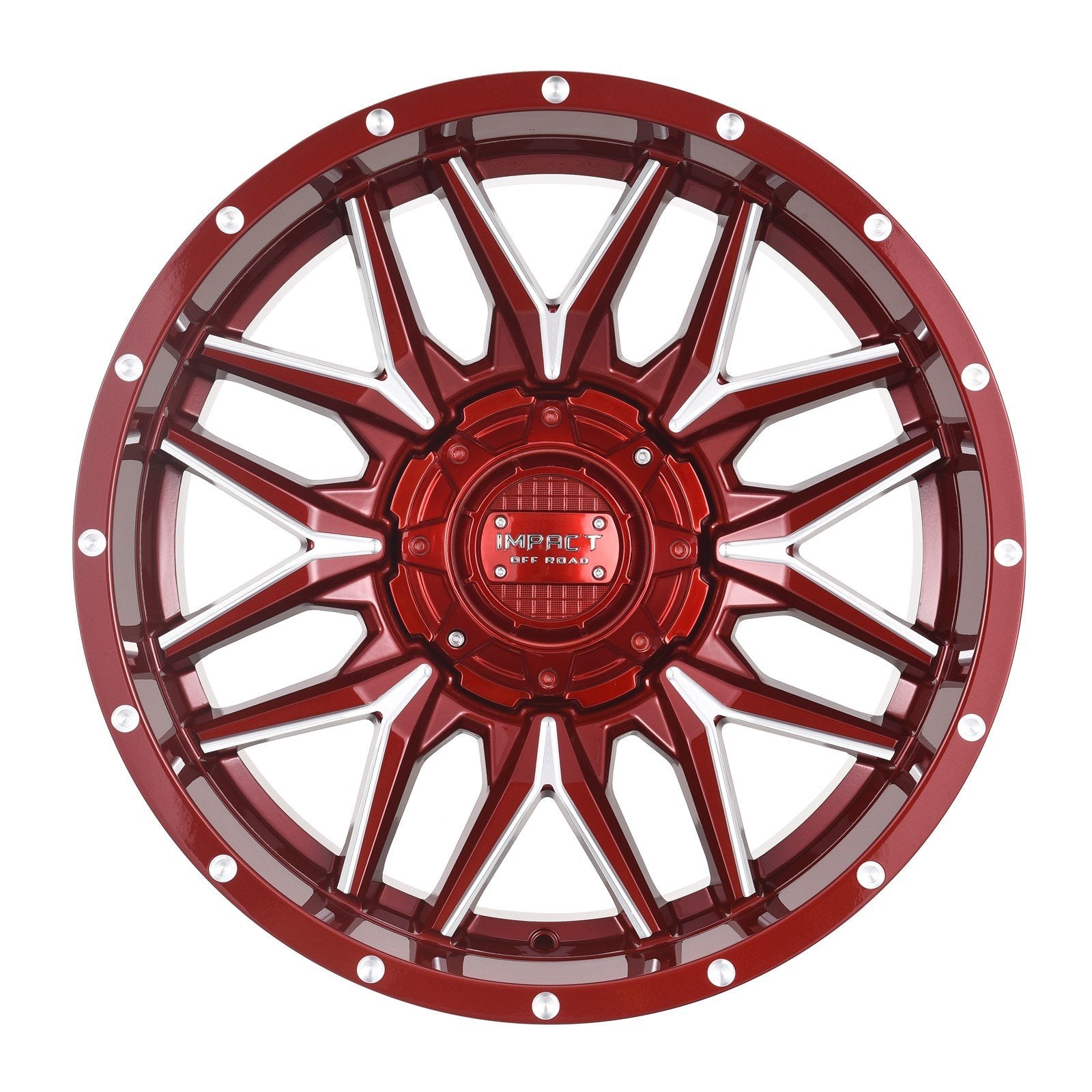 Impact 819 20x10 6x139.7 & 6x135 -12 Red/Milling Windows