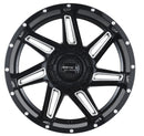 Impact 820 24x12 5x139.7 & 5x150 -44 Gloss Black/Milling Windows