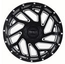 Impact 823 20x10 6x139.7 & 6x135 -12 Gloss Black/Milling Windows