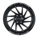 Impact 824 22x12 5x139.7 & 5x127 -44 Gloss Black/Milling Windows