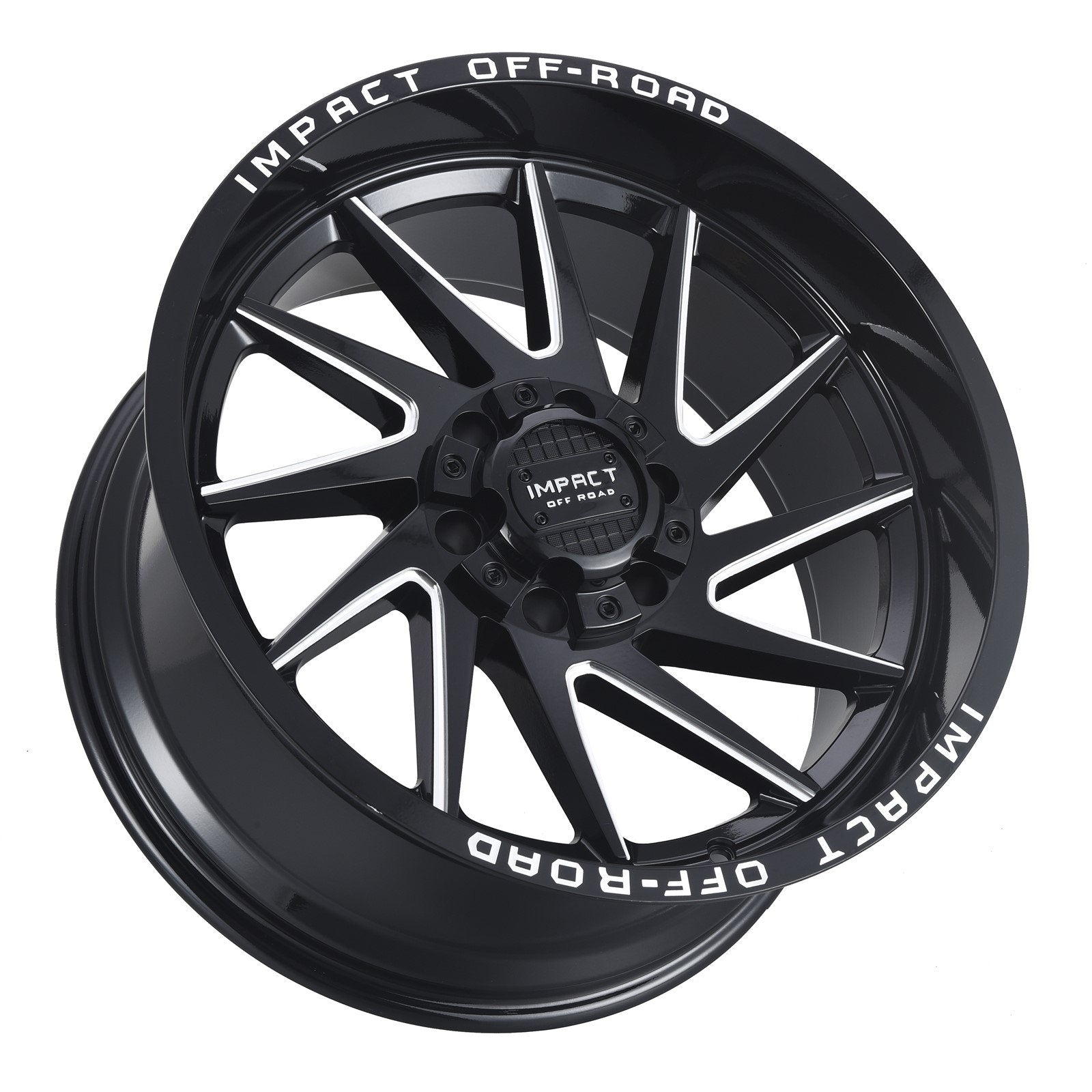 Impact 824 22x12 6x139.7 & 6x135 -44 Gloss Black/Milling Windows