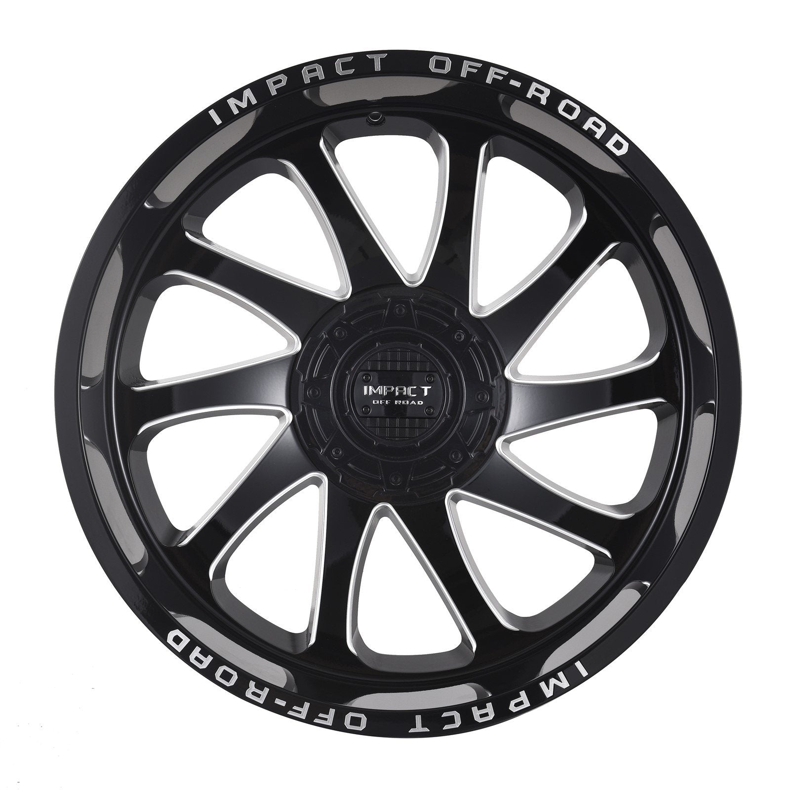 Impact 825 26x12 5x139.7 & 5x127 -44 Gloss Black/Milling Windows