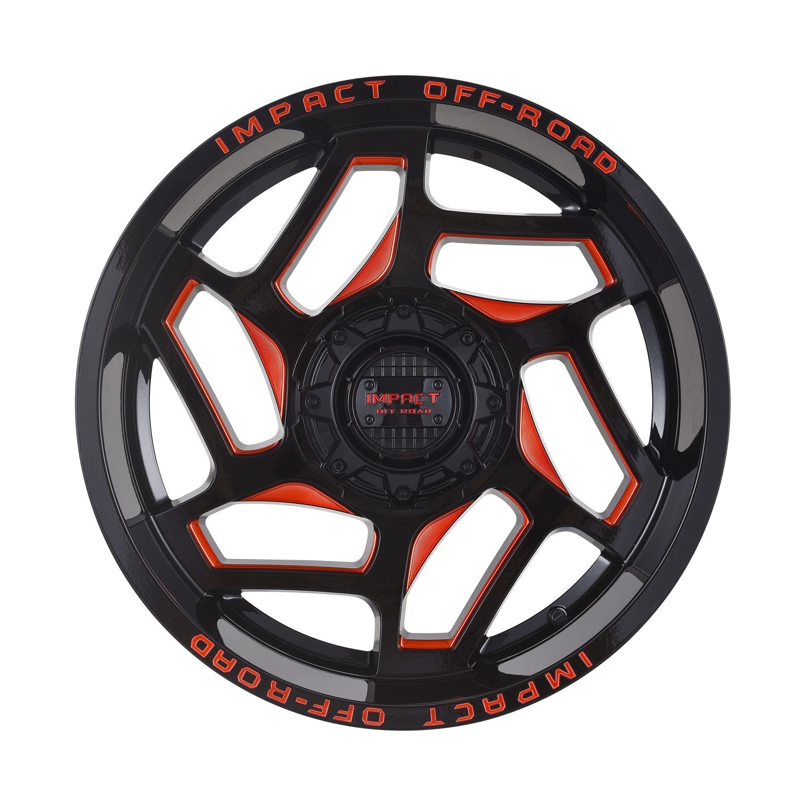 Impact 826 20x10 6x139.7 & 6x135 -12 Gloss Black/Red Milled