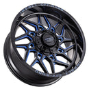 Impact 829 20x10 6x139.7 & 6x135 -12 Gloss Black/Blue Milled