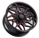 Impact 829 20x10 6x139.7 & 6x135 -12 Gloss Black/Red Milled
