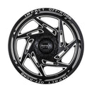 Impact 830 20x10 5x139.7 & 5x127 -12 Gloss Black/Milling Windows