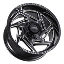 Impact 830 22x12 6x139.7 & 6x135 -44 Gloss Black/Milling Windows