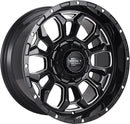 Impact 901 20x10 5x139.7 & 5x150 -12 Gloss Black/Milling Windows